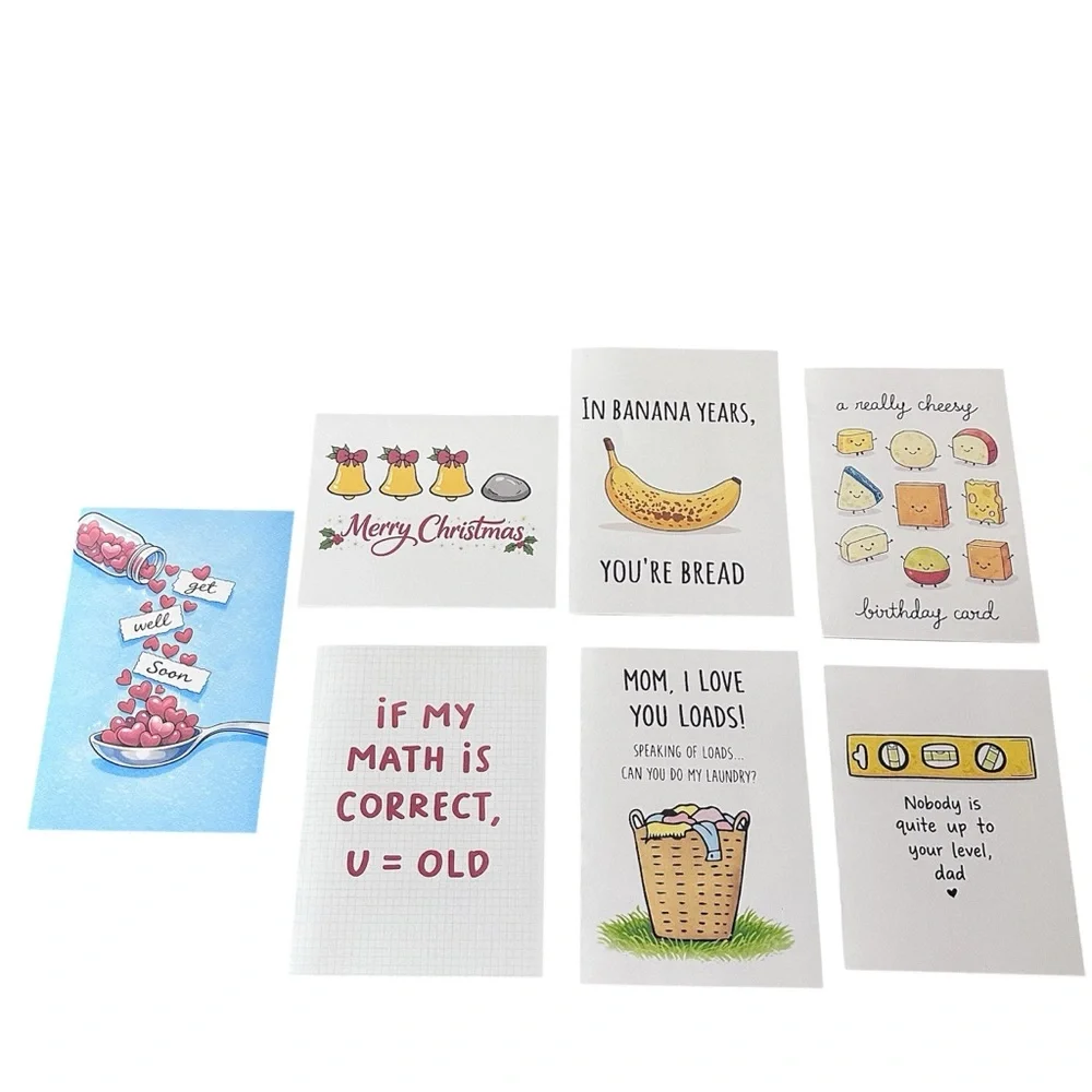 Handmade Greeting Cards Set Of 7 NEW